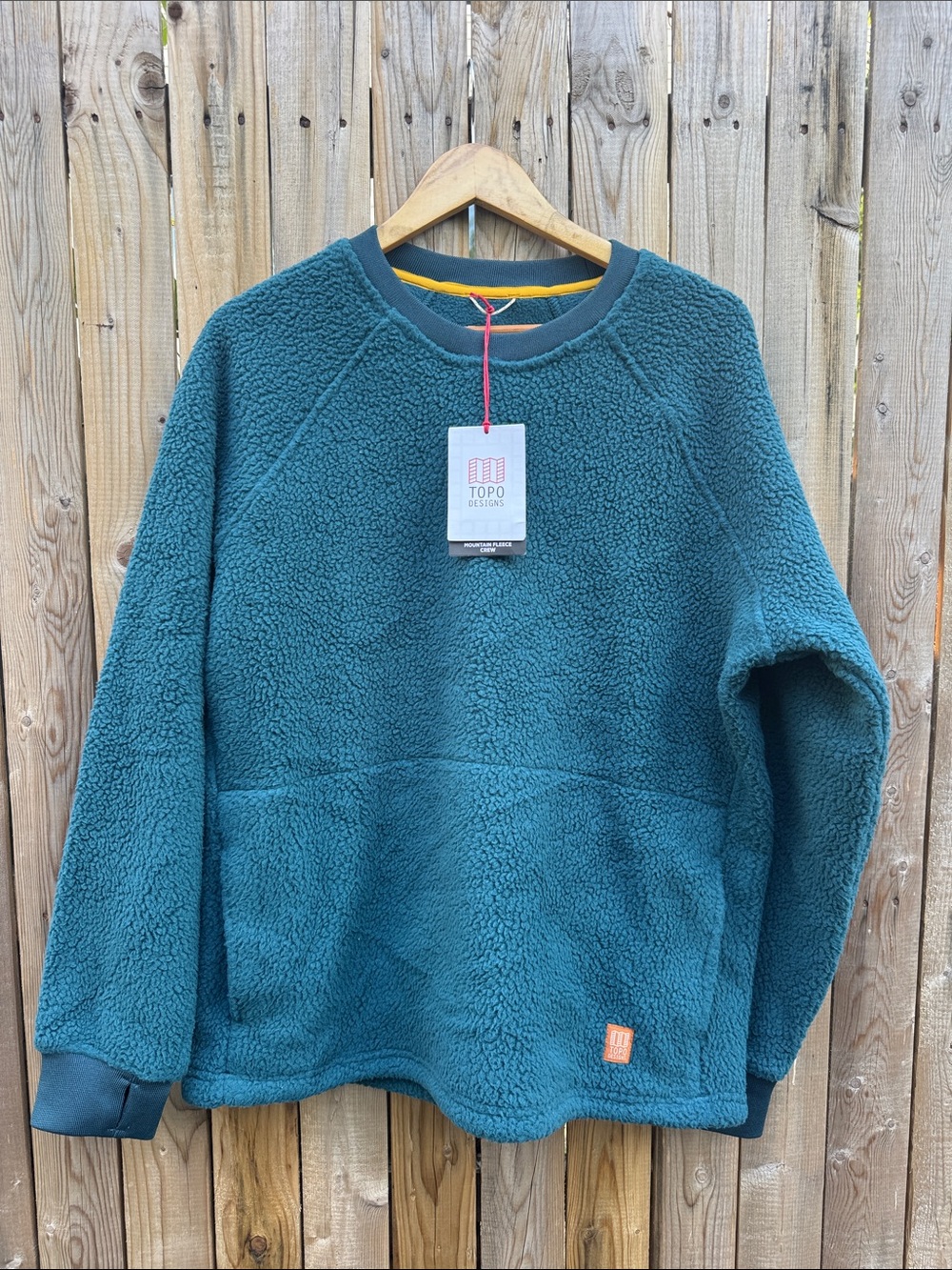 Topo Designs mountain fleece crew neck unisex NWT